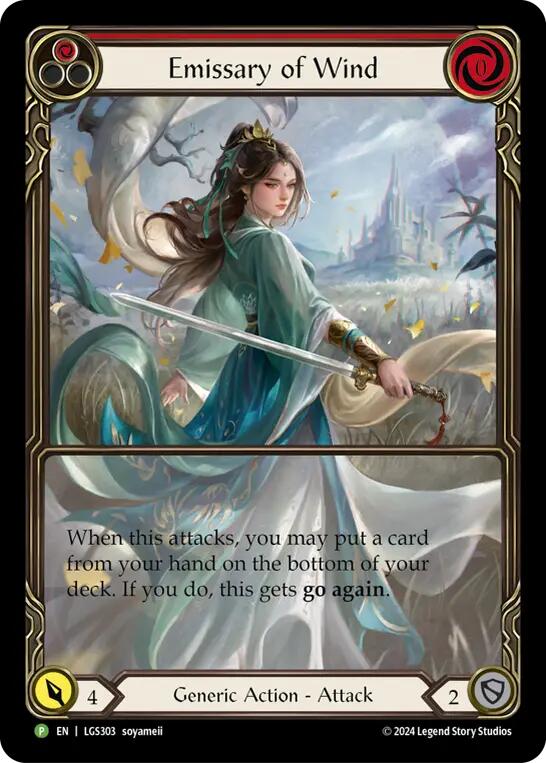 Emissary of Wind [LGS303] (Promo)  Rainbow Foil | Total Play