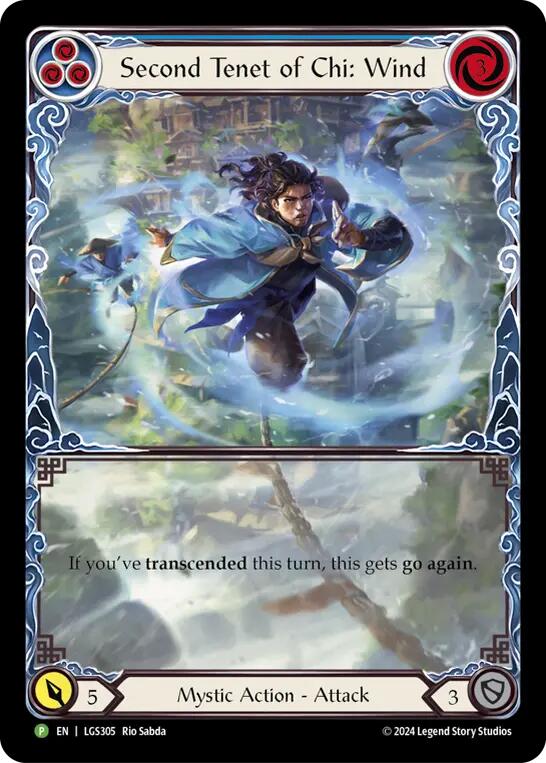 Second Tenet of Chi: Wind [LGS305] (Promo)  Rainbow Foil | Total Play