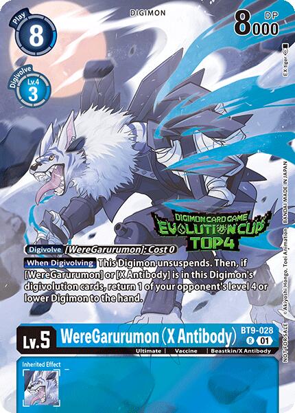 WereGarurumon (X Antibody) [BT9-028] (2024 Evolution Cup Top 4) [X Record Promos] | Total Play