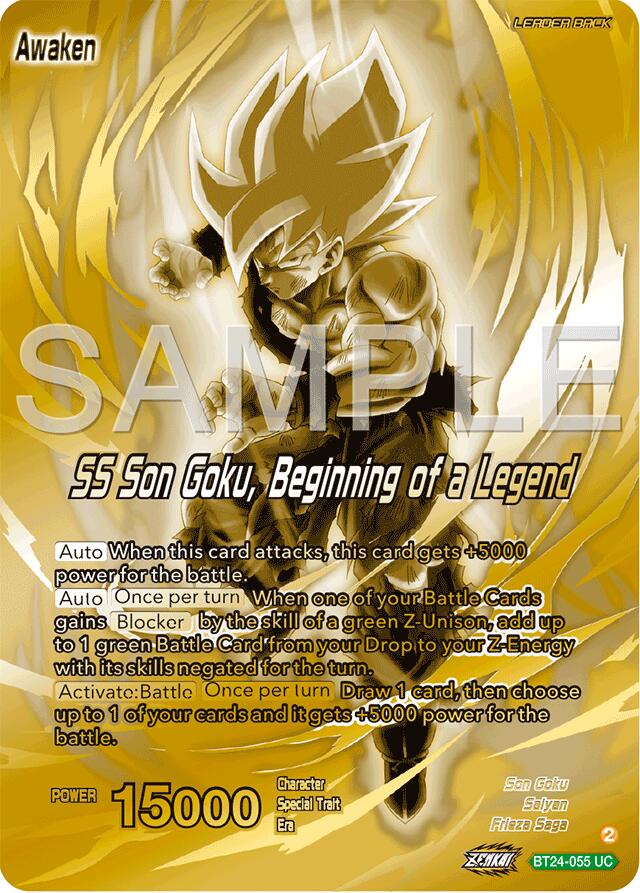 Son Goku // SS Son Goku, Beginning of a Legend (BT24-055) [Promotion Cards] | Total Play