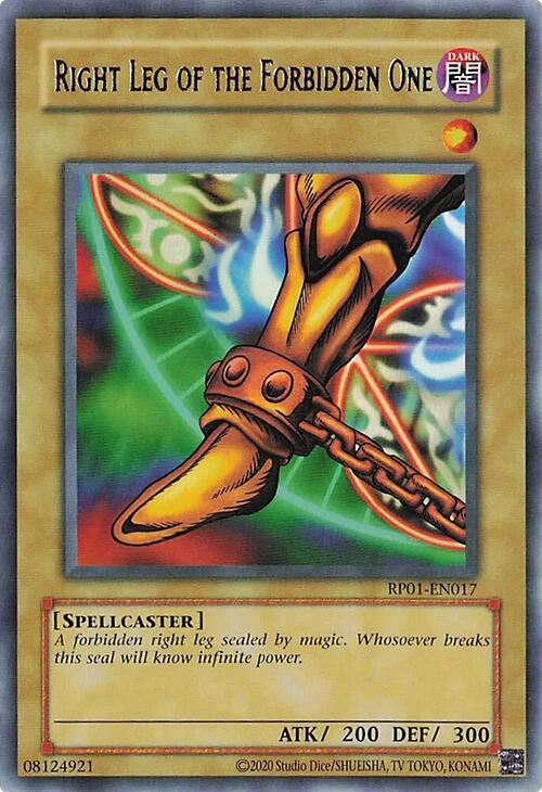 Right Leg of the Forbidden One [RP01-EN017] Rare | Total Play