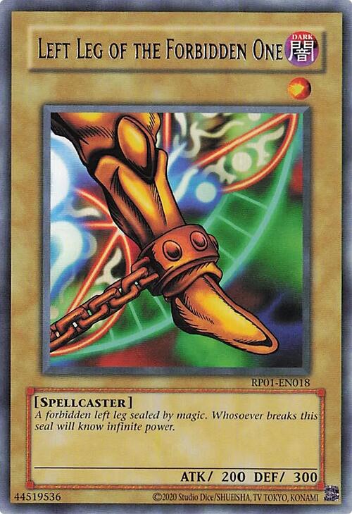 Left Leg of the Forbidden One [RP01-EN018] Rare | Total Play