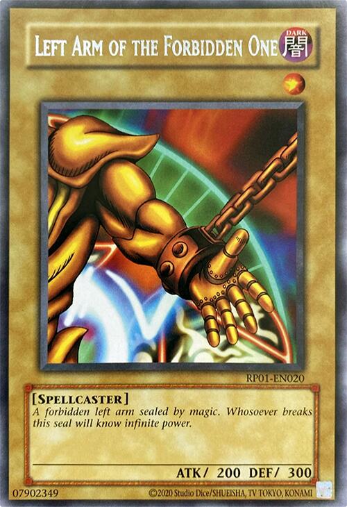 Left Arm of the Forbidden One [RP01-EN020] Rare | Total Play