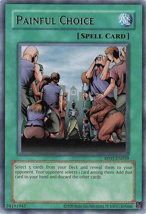 Painful Choice [RP01-EN059] Rare | Total Play