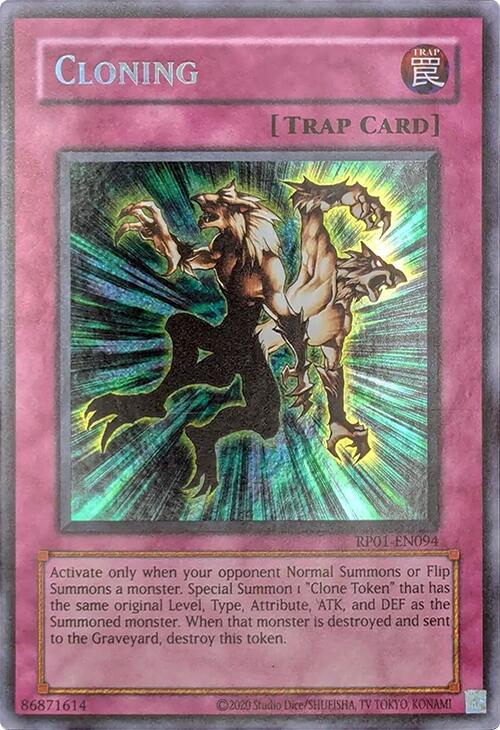 Cloning [RP01-EN094] Secret Rare | Total Play