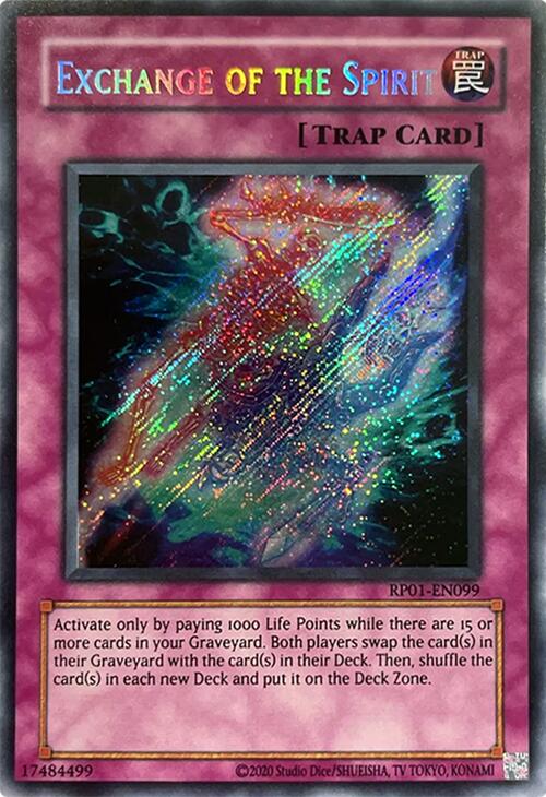 Exchange of the Spirit [RP01-EN099] Secret Rare | Total Play