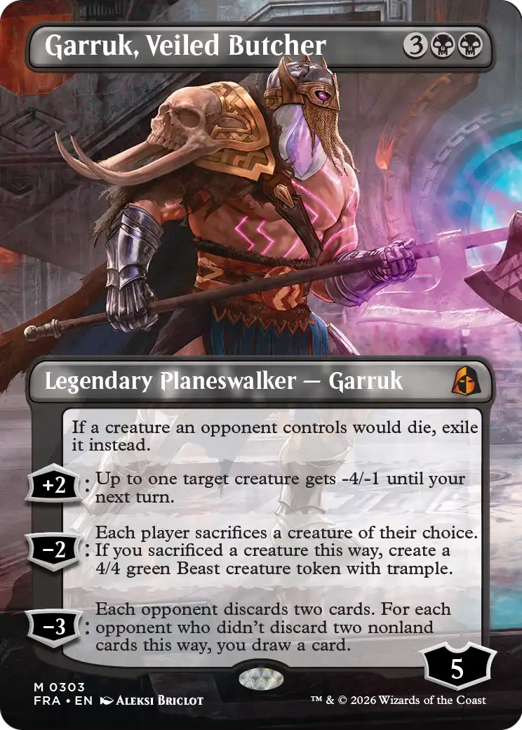 Garruk, Veiled Butcher (Borderless) [Reality Fracture] | Total Play