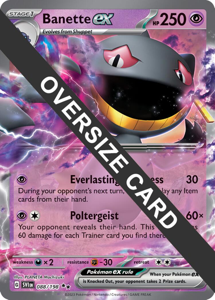 Banette ex (088) (Jumbo Card) [Scarlet & Violet: Black Star Promos] | Total Play