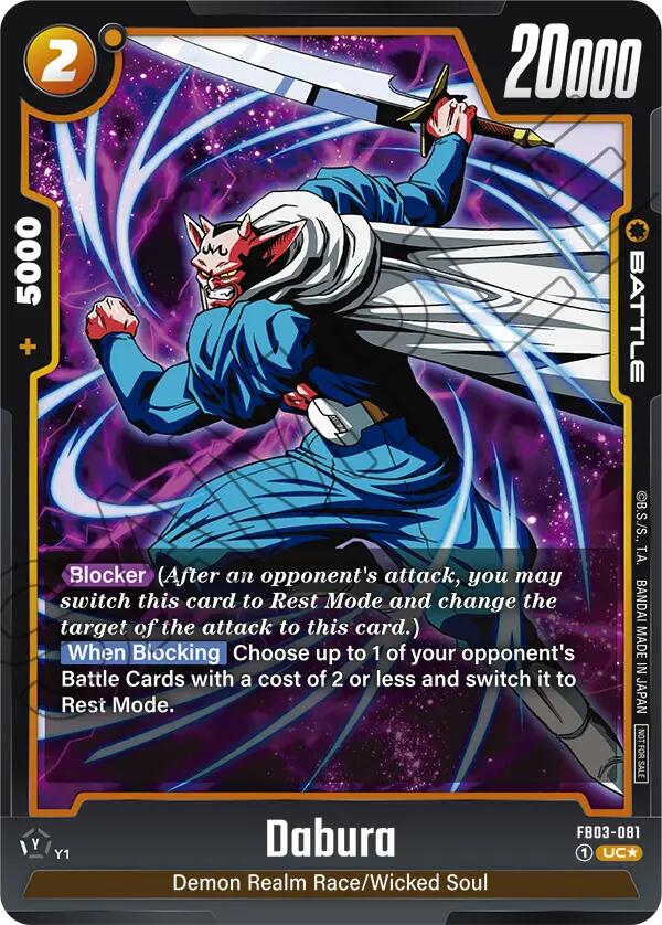 Dabura (FB03-081) (Tournament Pack 03) [Fusion World Tournament Cards] | Total Play