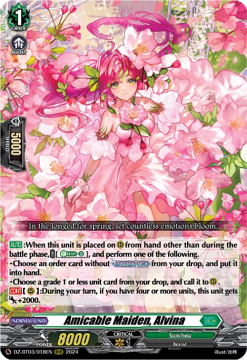 Amicable Maiden, Alvina (DZ-BT03/018EN) [Dimensional Transcendence] | Total Play