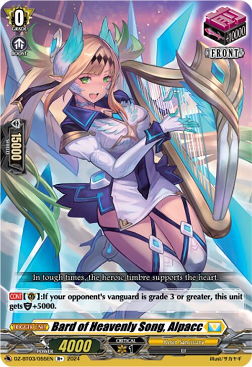 Bard of Heavenly Song, Alpacc (R+) (DZ-BT03/055EN) [Dimensional Transcendence] | Total Play