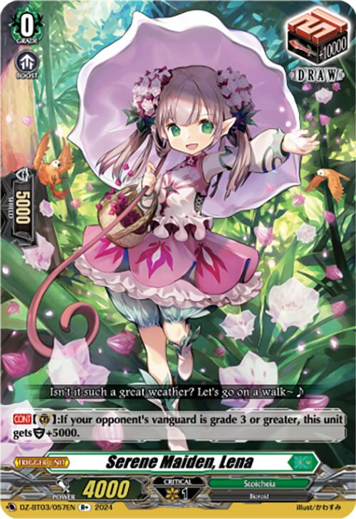 Serene Maiden, Lena (R+) (DZ-BT03/057EN) [Dimensional Transcendence] | Total Play