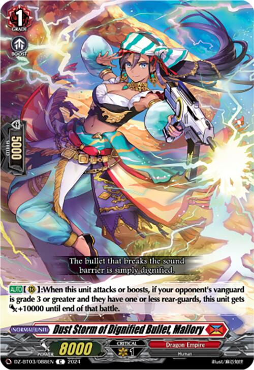 Dust Storm of Dignified Bullet, Mallory (DZ-BT03/088EN) [Dimensional Transcendence] | Total Play