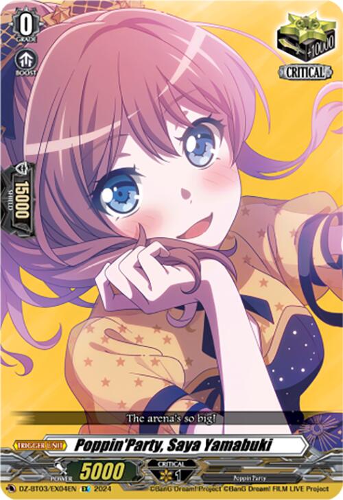 Poppin'Party, Saya Yamabuki (DZ-BT03/EX04EN) [Dimensional Transcendence] | Total Play