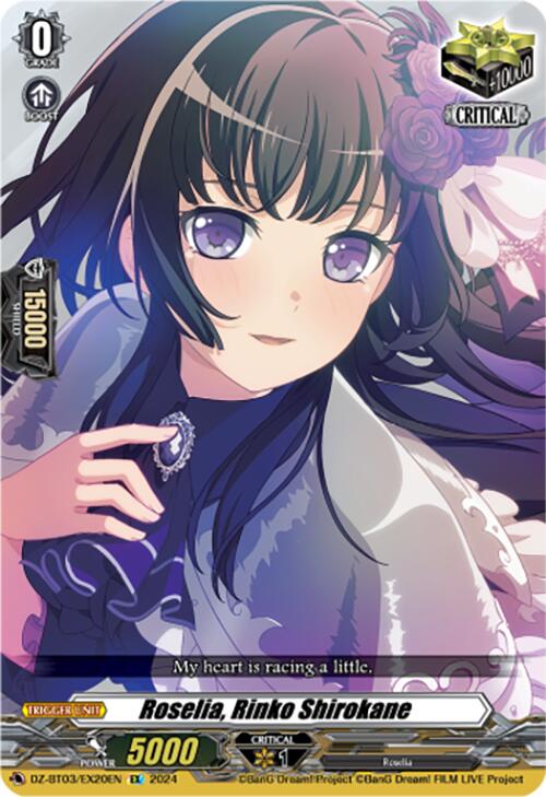 Roselia, Rinko Shirokane (DZ-BT03/EX20EN) [Dimensional Transcendence] | Total Play