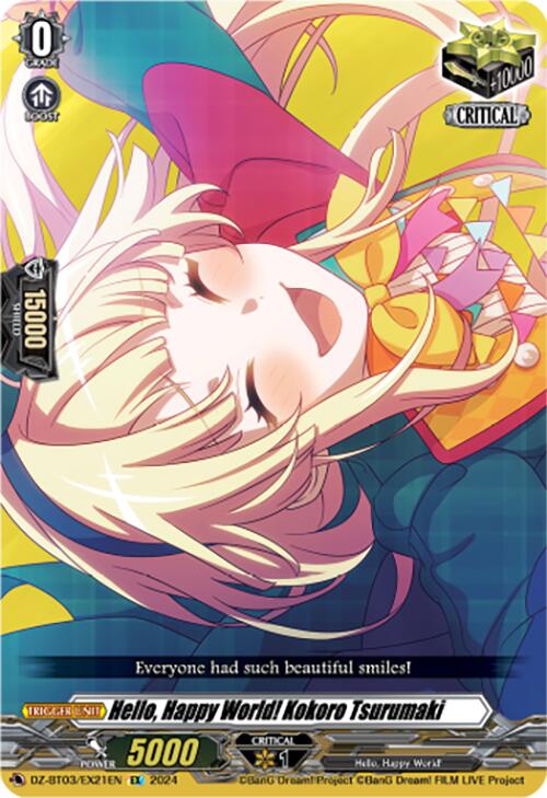 Hello, Happy World! Kokoro Tsurumaki (DZ-BT03/EX21EN) [Dimensional Transcendence] | Total Play