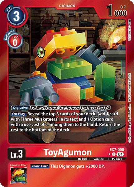 ToyAgumon [EX7-008] - EX7-008 (Foil) [Digimon LIBERATOR] | Total Play