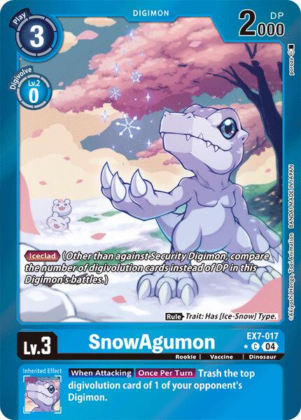 SnowAgumon [EX7-017] (Foil) [Digimon LIBERATOR] | Total Play