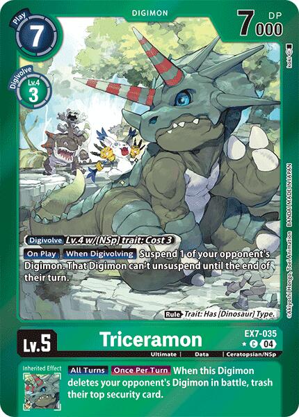 Triceramon [EX7-035] (Foil) [Digimon LIBERATOR] | Total Play