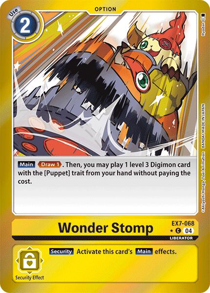 Wonder Stomp [EX7-068] (Foil) [Digimon LIBERATOR] | Total Play