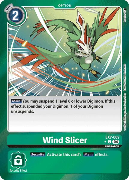 Wind Slicer [EX7-069] (Foil) [Digimon LIBERATOR] | Total Play