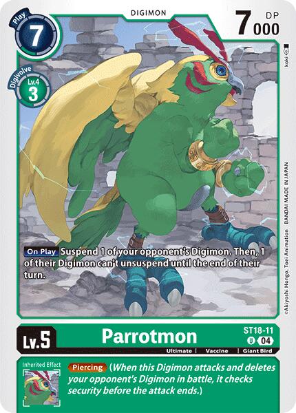 Parrotmon [ST18-11] [Starter Deck: Guardian Vortex] | Total Play