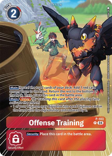 Offense Training [P-103] (Starter Deck 18 Exclusive) [Starter Deck: Guardian Vortex Promos] | Total Play