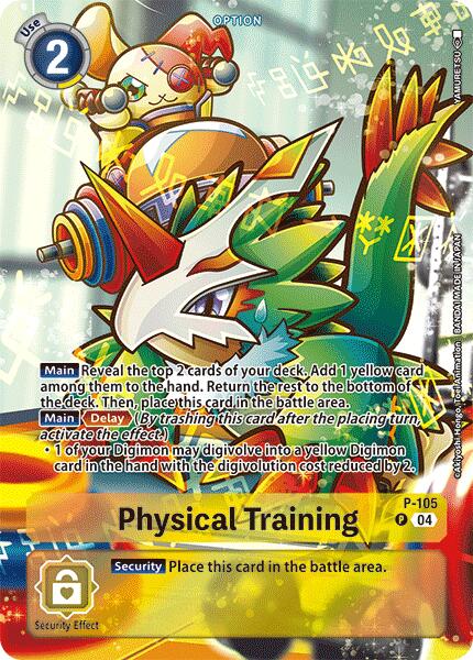 Physical Training [P-105] (Starter Deck 18 Exclusive) [Starter Deck: Guardian Vortex Promos] | Total Play