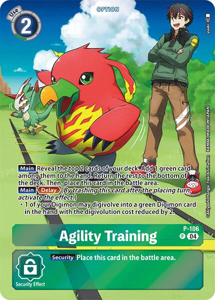 Agility Training [P-106] (Starter Deck 18 Exclusive) [Starter Deck: Guardian Vortex Promos] | Total Play