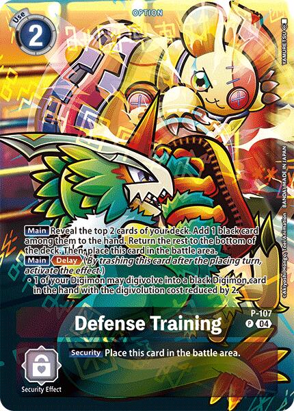 Defense Training [P-107] (Starter Deck 19 Exclusive) [Starter Deck: Fable Waltz Promos] | Total Play