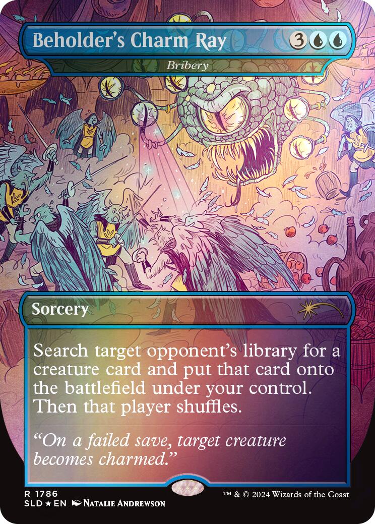 Beholder's Charm Ray - Bribery (Rainbow Foil) [Secret Lair Drop Series] | Total Play