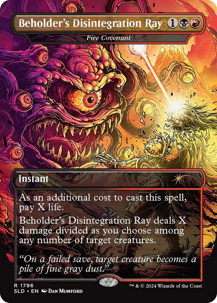 Beholder's Disintegration Ray - Fire Covenant [Secret Lair Drop Series] | Total Play