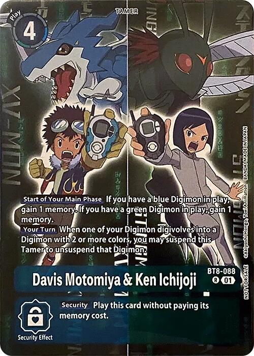 Davis Motomiya & Ken Ichijoji [BT8-088] (Super Complete Selection Daisuke ver.) [New Awakening Promos] | Total Play