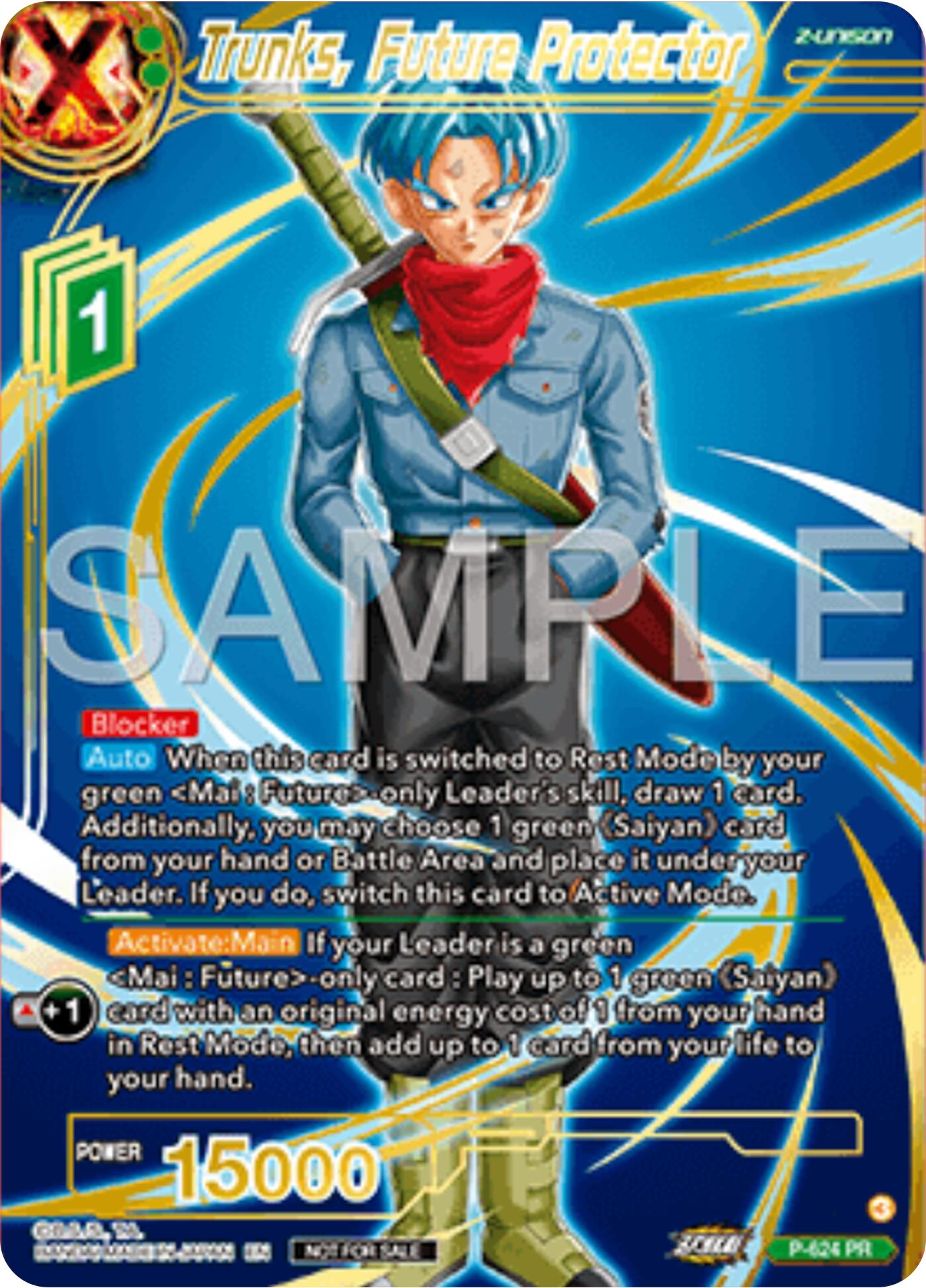 Trunks, Future Protector (Gold Stamped) (P-424) [Promotion Cards] | Total Play