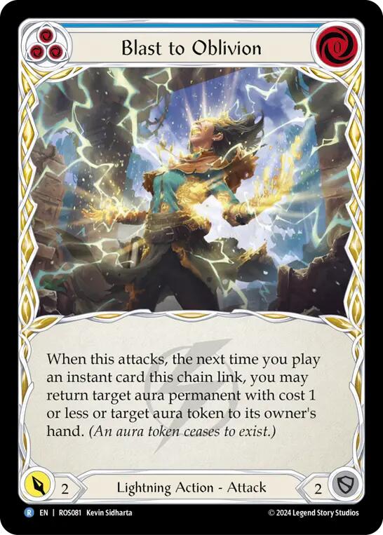 Blast to Oblivion (Blue) [ROS081] (Rosetta)  Rainbow Foil | Total Play