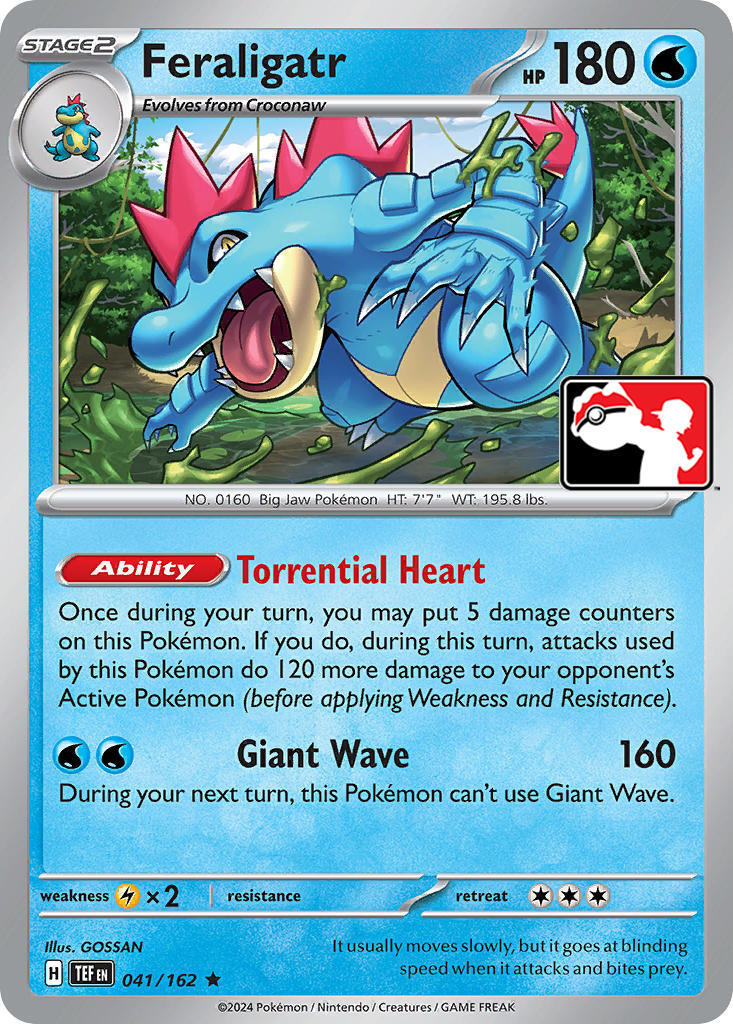 Feraligatr (041/162) [Prize Pack Series Five] | Total Play