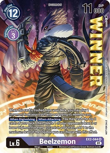 Beelzemon [EX2-044] (April 2023 Beelzemon Special) [Starter Deck: Beelzemon Advanced Deck Set Pre-Release Cards] | Total Play