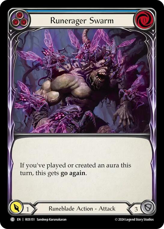 Runerager Swarm (Blue) [ROS151] (Rosetta)  Rainbow Foil | Total Play