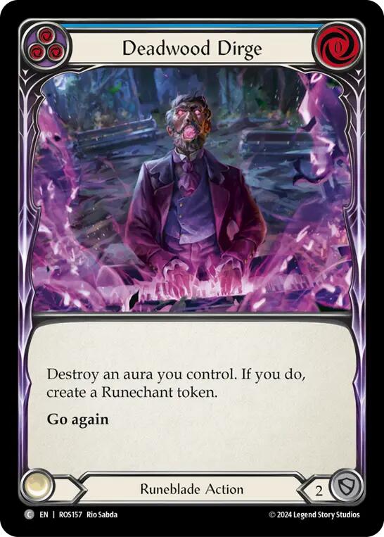 Deadwood Dirge (Blue) [ROS157] (Rosetta)  Rainbow Foil | Total Play