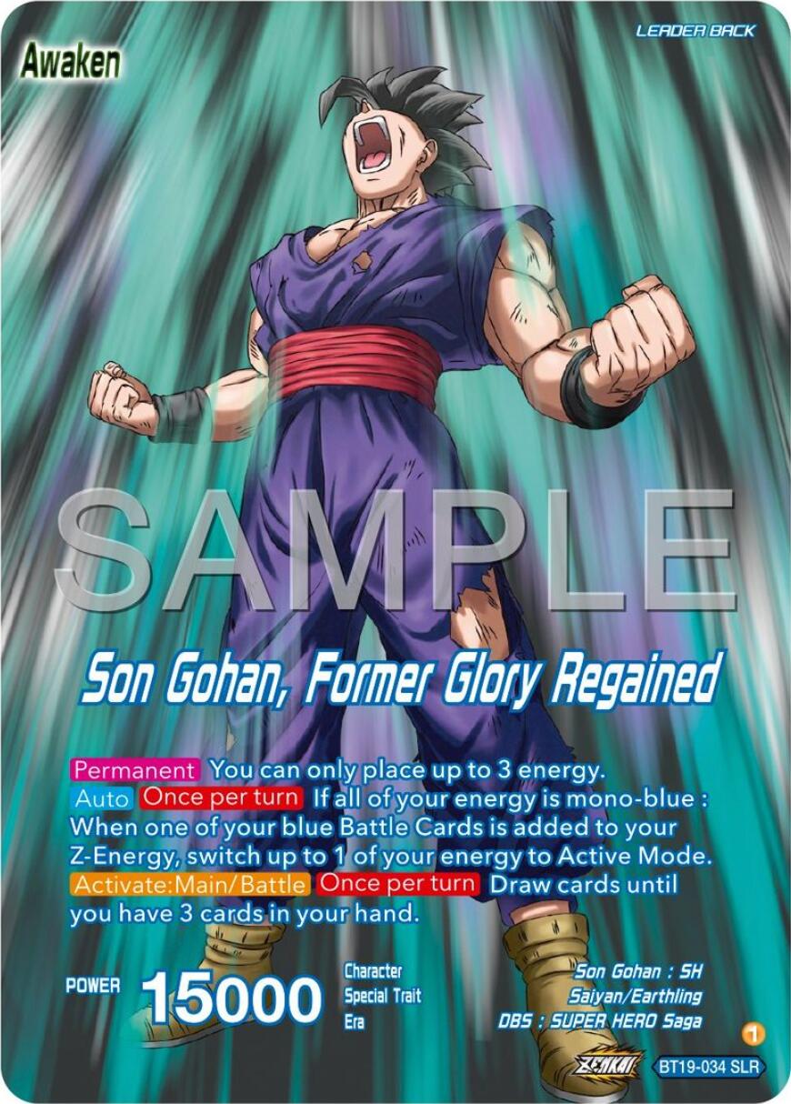 Son Gohan // Son Gohan, Former Glory Regained (BT19-034) [Premium 7th Anniversary Box 2024] | Total Play