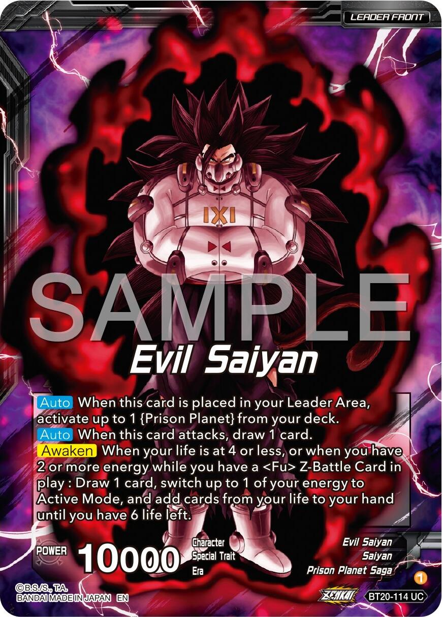 Evil Saiyan // Cumber, Maddening Force (BT20-114) [Premium 7th Anniversary Box 2024] | Total Play