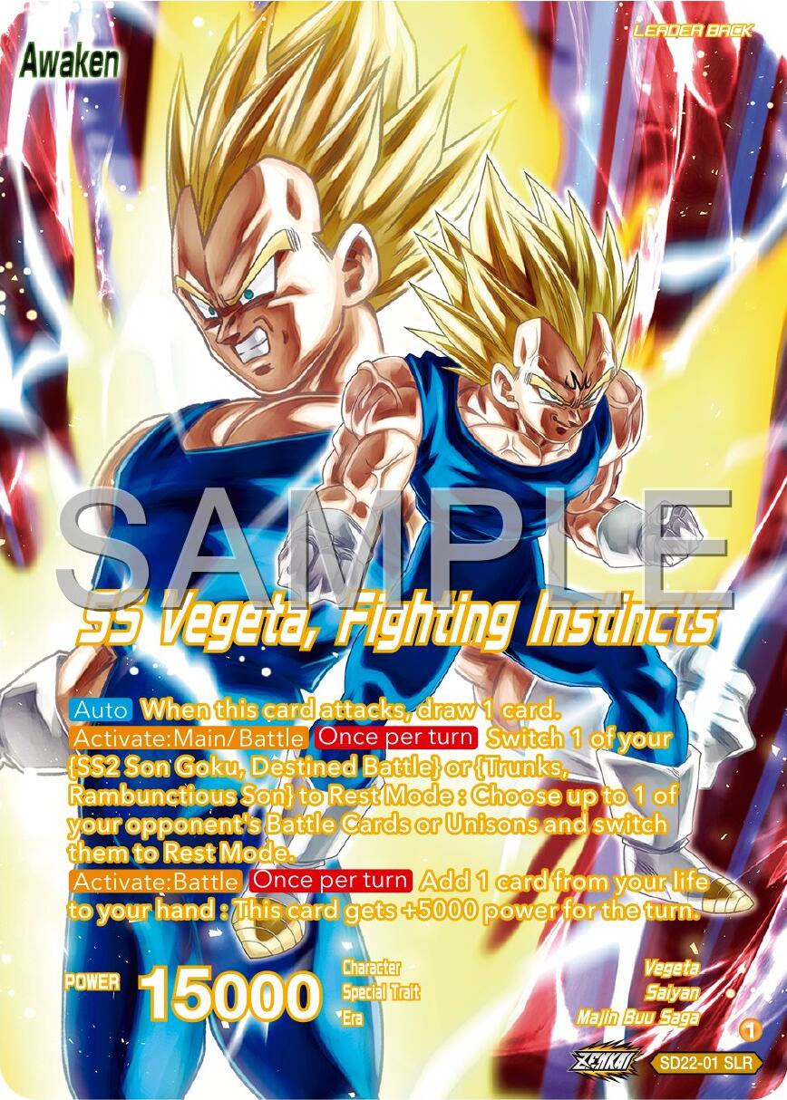 Vegeta // SS Vegeta, Fighting Instincts (SD22-01) [Premium 7th Anniversary Box 2024] | Total Play