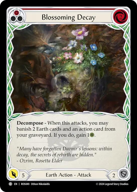 Blossoming Decay (Red) [ROS049] (Rosetta)  Rainbow Foil | Total Play