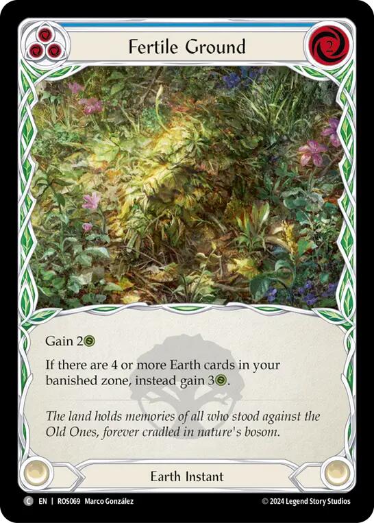 Fertile Ground (Blue) [ROS069] (Rosetta)  Rainbow Foil | Total Play