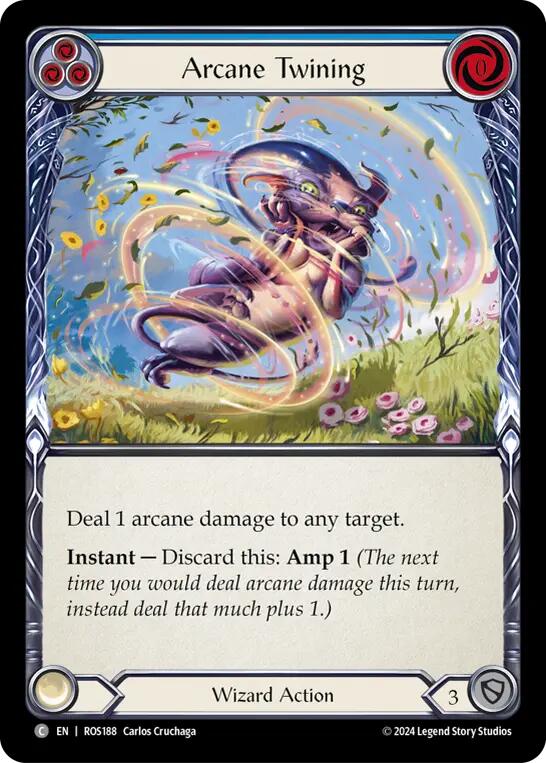 Arcane Twining (Blue) [ROS188] (Rosetta)  Rainbow Foil | Total Play