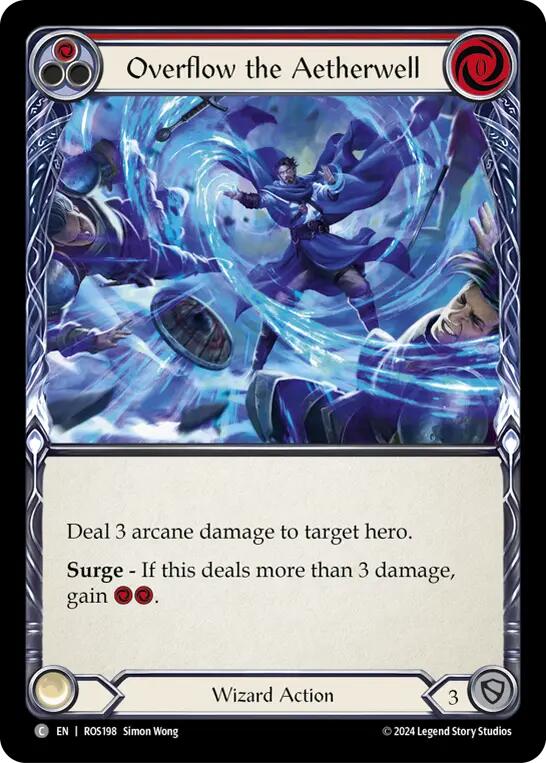 Overflow the Aetherwell (Red) [ROS198] (Rosetta)  Rainbow Foil | Total Play