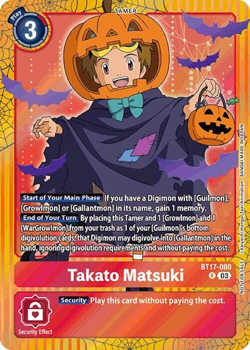 Takato Matsuki [BT17-080] (Halloween Event 2024) [Secret Crisis] | Total Play