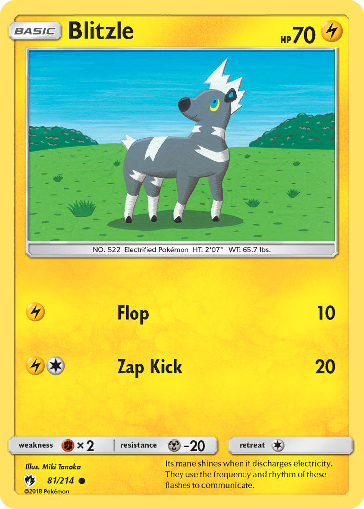 Blitzle (81/214) [Sun & Moon: Lost Thunder] | Total Play