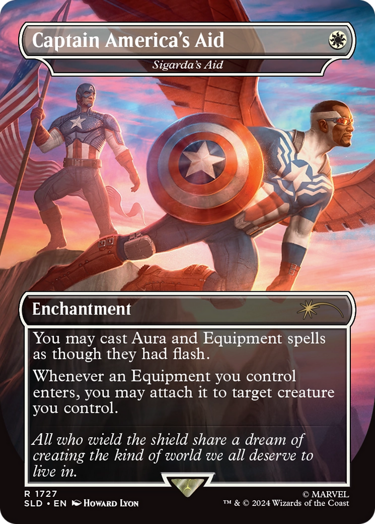 Captain America's Aid - Sigarda's Aid (Rainbow Foil) [Secret Lair Drop Series] | Total Play