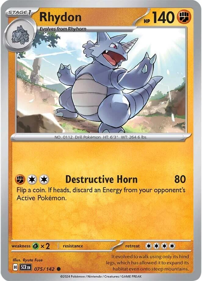 Rhydon (075/142) [Scarlet & Violet: Stellar Crown] | Total Play